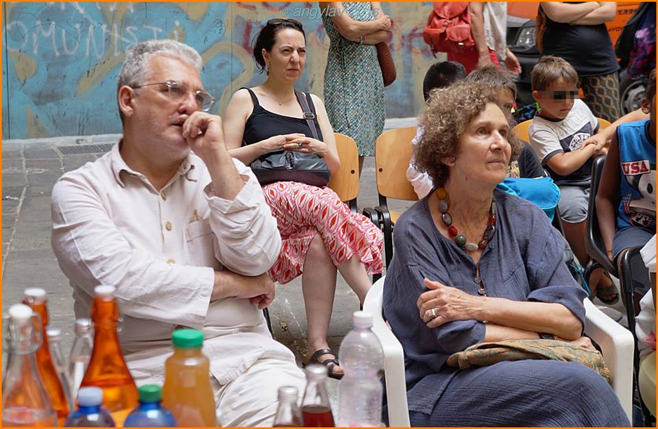Silvana Gandolfi e Giorgio Scaramuzzino all'incontro "Lo sguardo che non c'è" - foto di Angelo Lavizzari